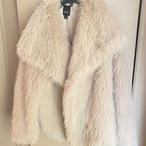 Vera Wang faux fur coat